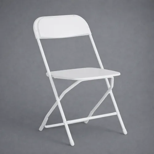 Standard Commercial Grade White Folding Chair For Pickup Only