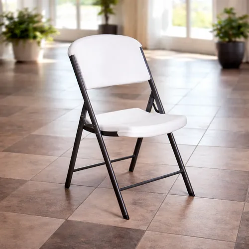 Premium Commercial Grade White Folding Chair
