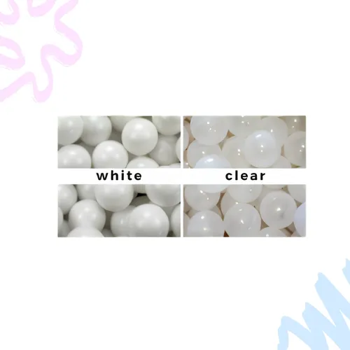 Ball Pit Ball Base Color: White/Clear