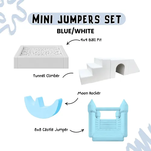 Mini Jumpers Set - Blue/White