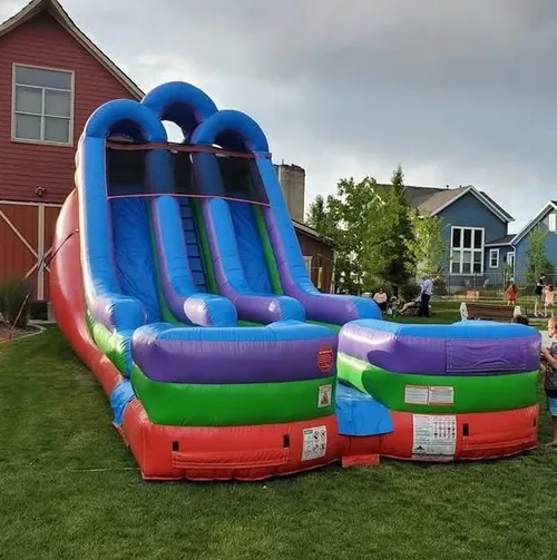 18' Retro Dual Lane Slide 