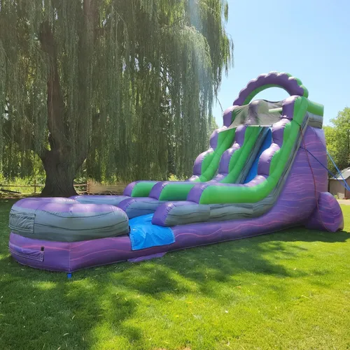 18' Purple Marble Water Slide