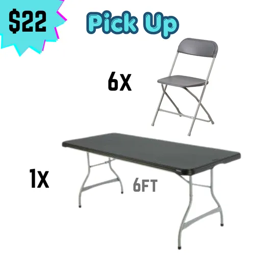 6ft Tables & Chairs Bundles