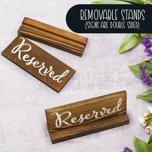 Wooden Reserved Sign
