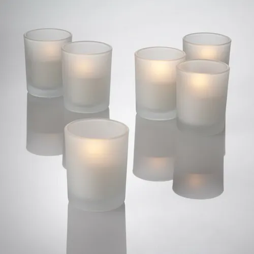 Frosted Votive Candleholders