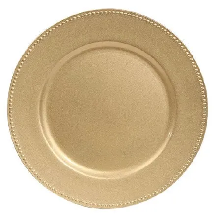 Beaded Gold Charger