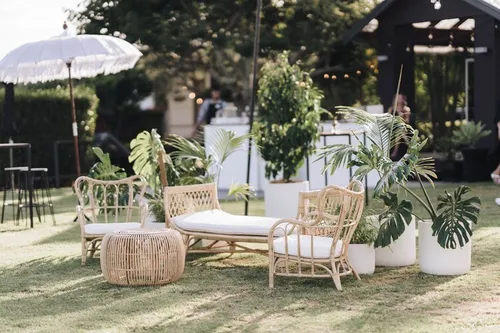 Rattan Bench Lounge