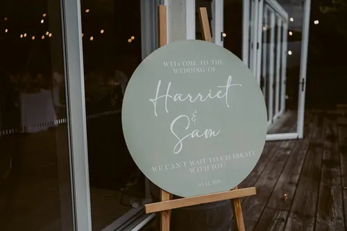Clear Round Acrylic Signage