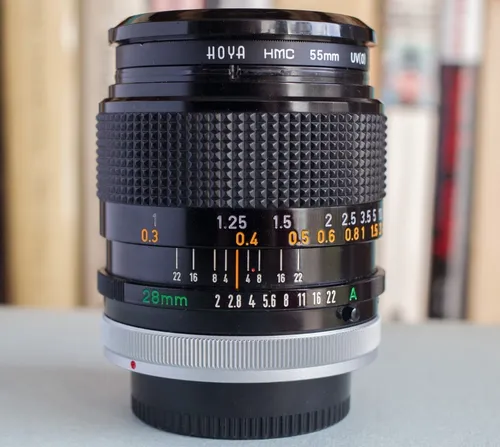 obiektyw Canon FD 28 mm S.S.C. F2.0