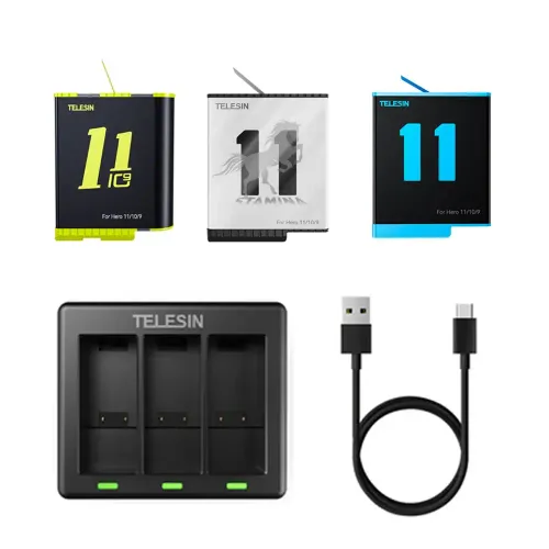 Telesin ładowarka + 3x akumulator GoPro 9/10/11