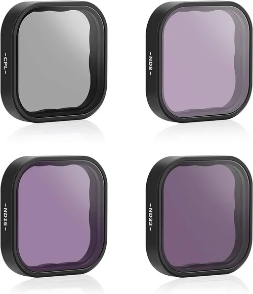 filtry Telesin GoPro Hero 9/10/11/12 ND 8/16/32 + CPL