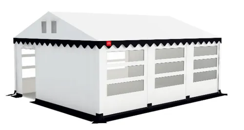 Partytent 5x6 meter Wit- Blauw