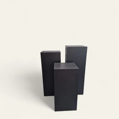 Vierkant zuil per stuk (zwart)