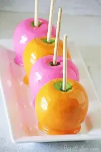 Pre-made candy apples