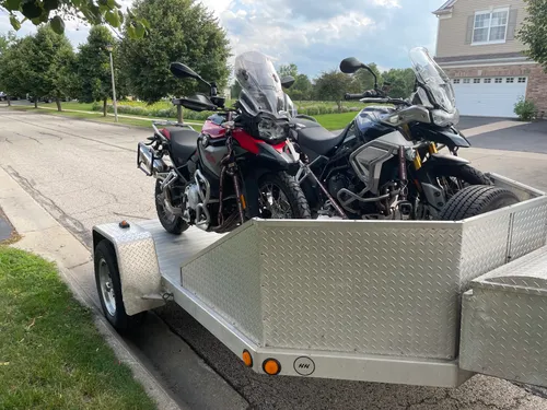2 Place Aluminum Motorcycle Trailer