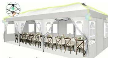 10' x 30' Easy Up Canopy with Sides