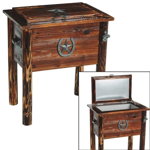 Rustic Wooden Cooler