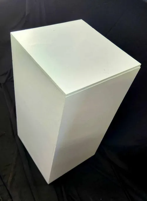 Large Square White Pillar
