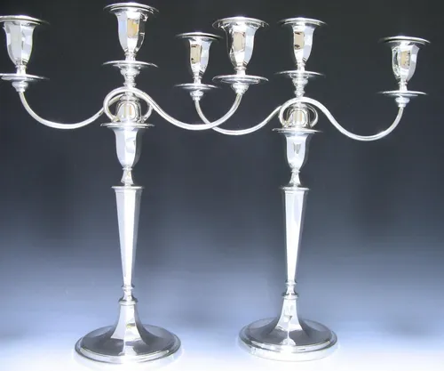 Large Silver Candelabra