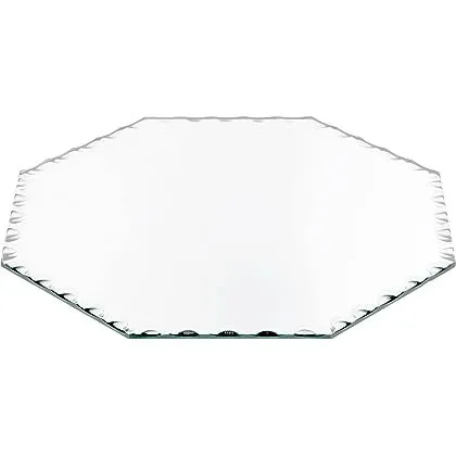 Octagonal table mirror for