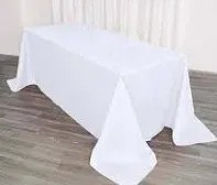 90X156 (Hangs to the floor on an 8ft table)