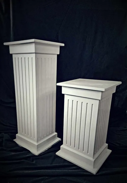 White Grecian Columns set of two