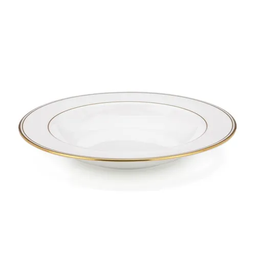Gold Trimmed Soup Bowl