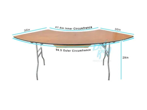 6' serpentine table