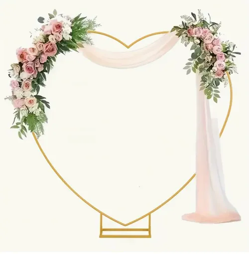 6.6ft heart shaped arch
