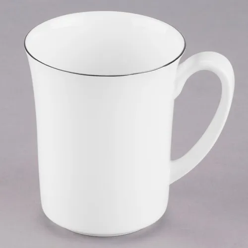 Silver Trimmed Coffee Cup