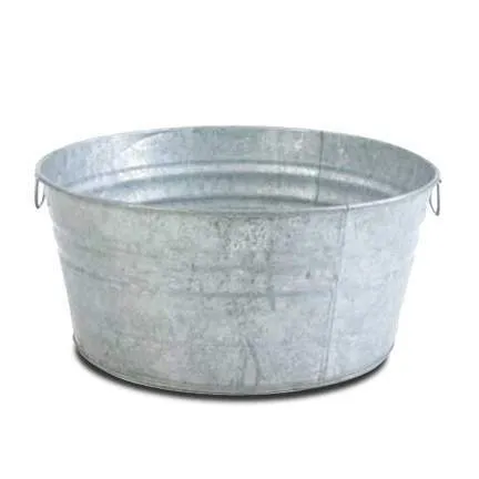 Round Galvanized Drink Tub