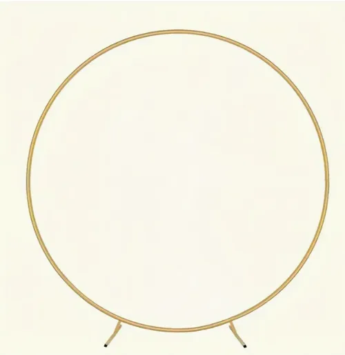 7.2ft Gold Round Backdrop Stand