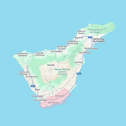 Week delivery - Area 2 (Tenerife Airport South)