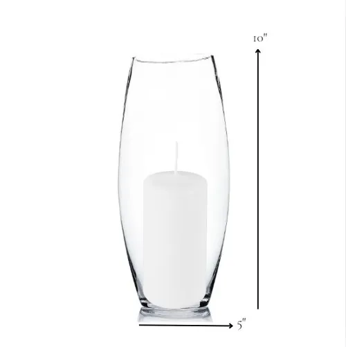 Bullet Glass Pillars with Candle