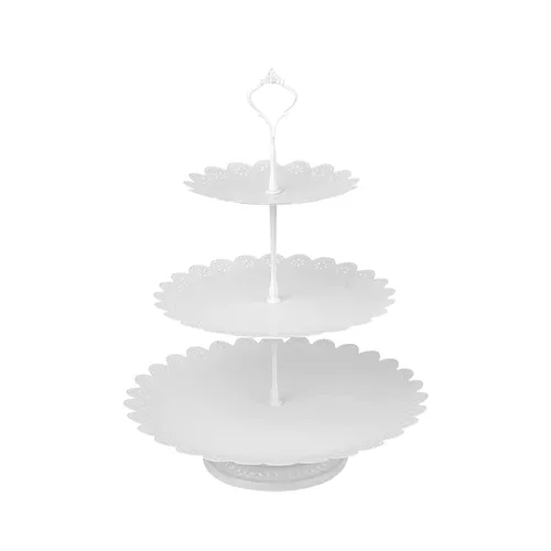 White 3-Tier Cupcake Stand
