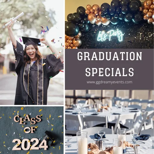 24 Guests Grad of 24 Party Rentals Package Gathering