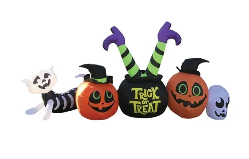 HALLOWEEN - Yard Inflatable Trick or Treat Witch's Cauldron