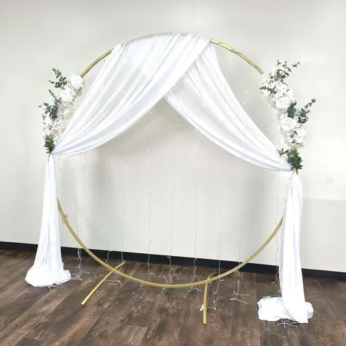 Classic Wedding Circle Golden Arch