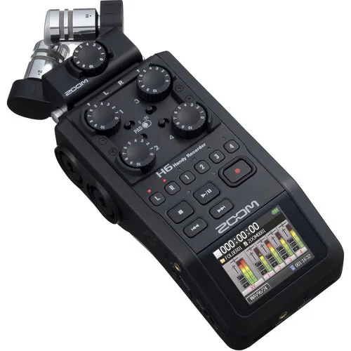 Zoom H6 All Black Handy Recorder