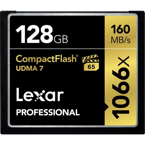 Lexar 128GB Professional 1066x CompactFlash Memory Card (UDMA 7) #7331