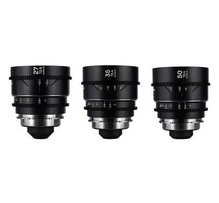 Laowa Nanomorph S35 Anamorphic Prime 3-Lens Kit in Sony E, Silver Flare