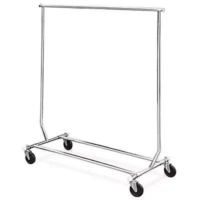 Rolling Collapsible Clothes Rack