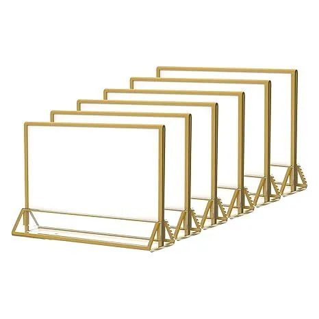 Gold Acrylic table signs