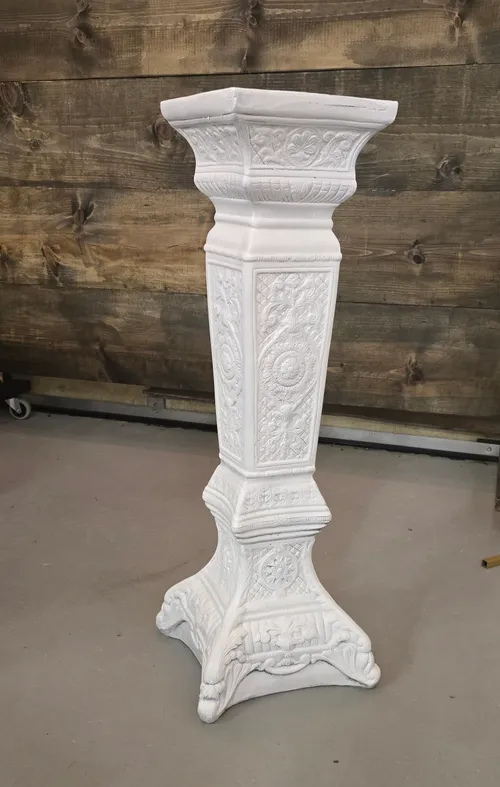 White ornate column