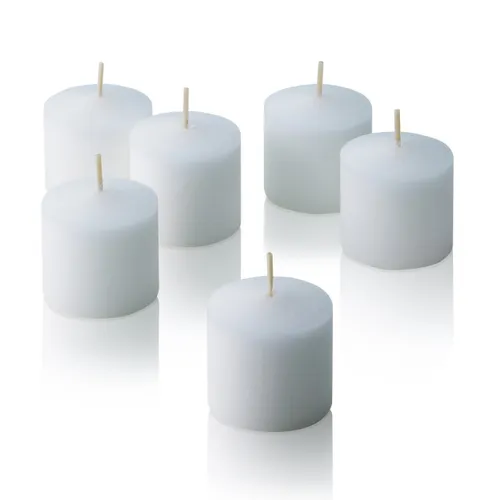 Real candle votive - White