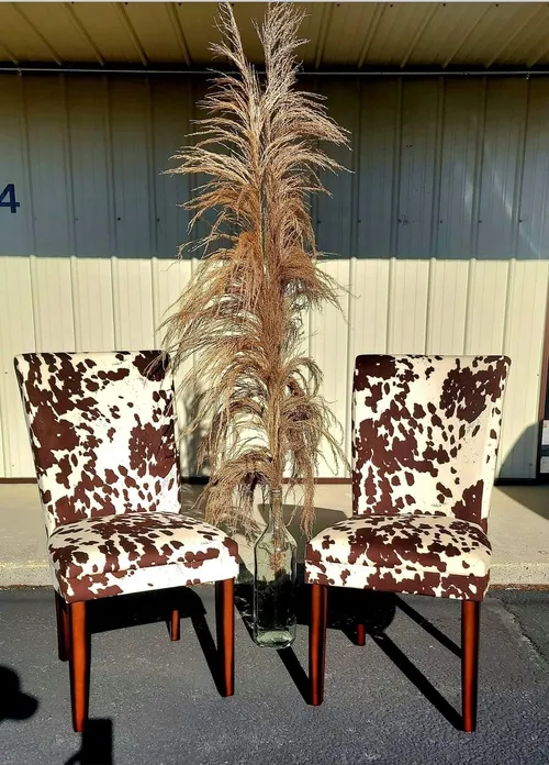 Cowhide chair 