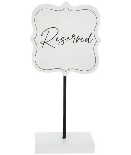 Reserved Sign 
