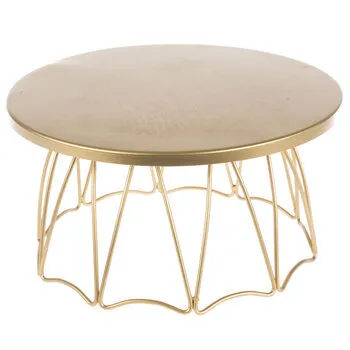 Gold cake stand