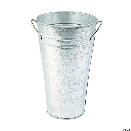 Galvanized bucket tall