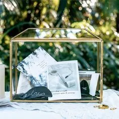 Card box - Gold terrarium